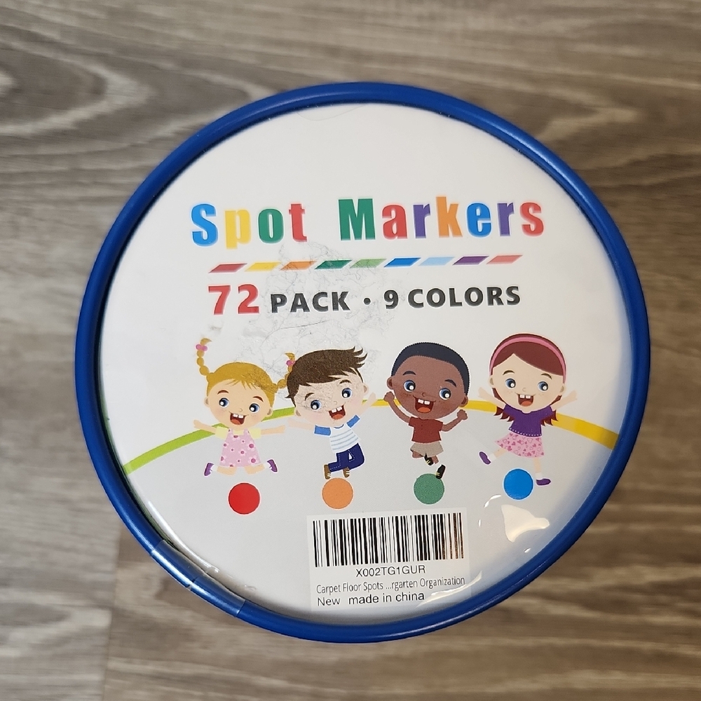 Classroom Spot Markers for Kids 9 Colors Velcro